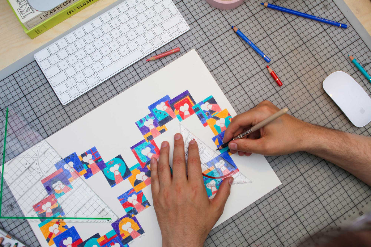 COCO biscuit packaging with Sebastian König papercut-style illustrations