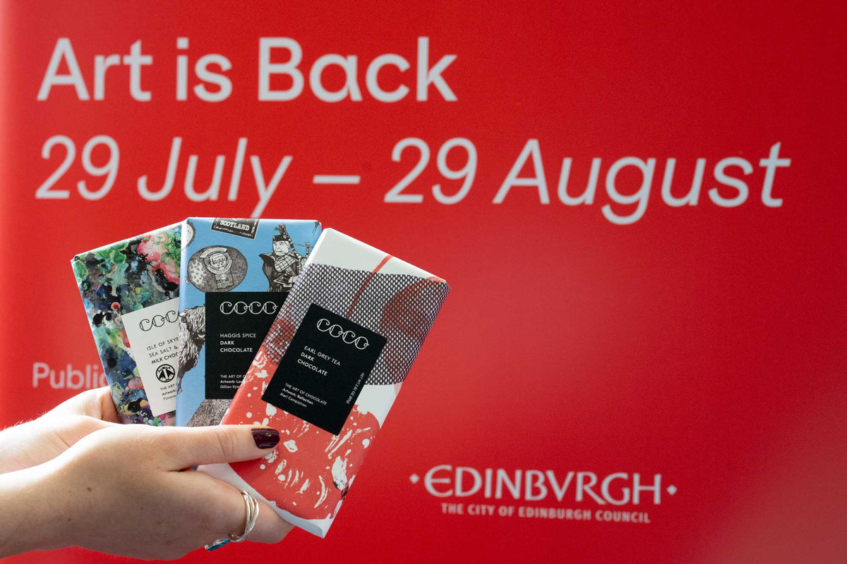 Edinburgh Art Festival artwork displayed in the city