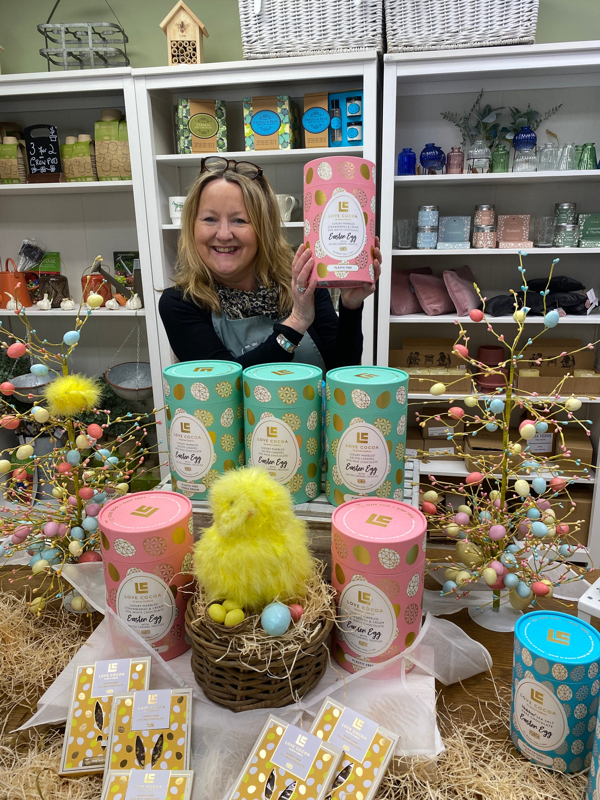 Green & Jenks deli in Cardiff with Love Cocoa chocolate