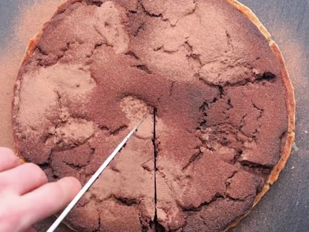 Salted caramel chocolate tart with raspberries