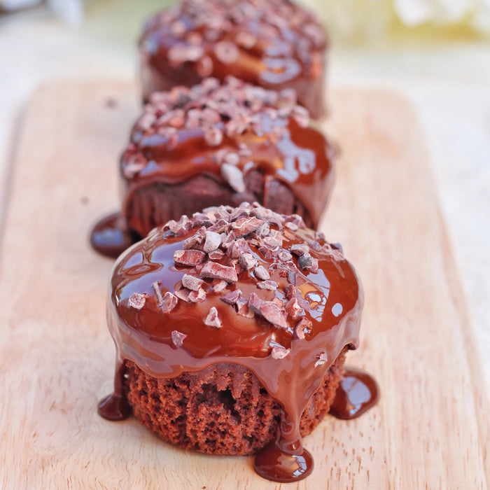 Mint chocolate cupcakes with swirled frosting