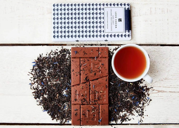 Love Cocoa organic Earl Grey milk chocolate bar
