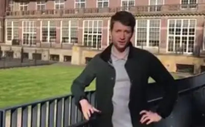 James Cadbury speaking at Bournville