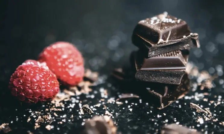 Love Cocoa dark chocolate bars broken into squares