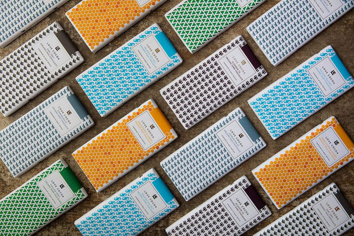 Unusual sculpture made from chocolate