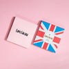 Love Cocoa British Chocolatier Selection Box, Union Jack box with its pink outer sleeve