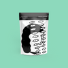 COCO Colombian Plain Drinking Chocolate 200g, front of pouch on a mint background