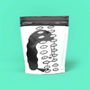 COCO Colombian Plain Drinking Chocolate 1kg, front of pouch on a mint background