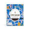 Love Cocoa London Edition British Maldon Sea Salt Dark Chocolate Bar, front of pack with illustrated London map