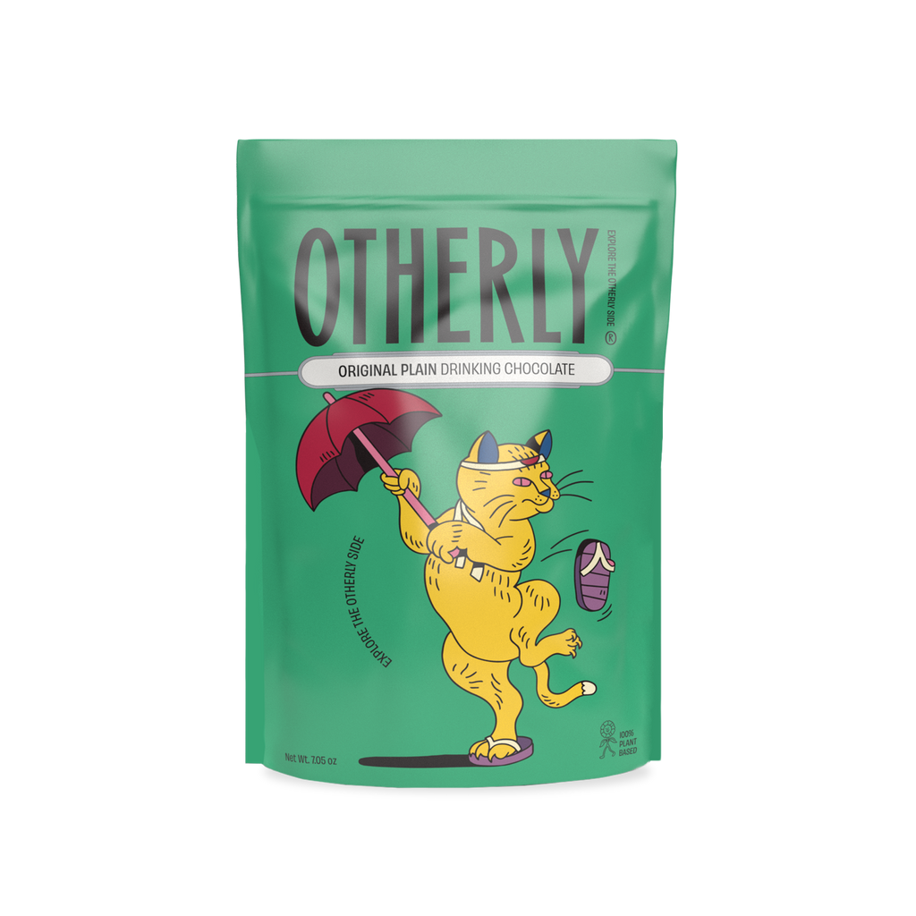 OTHERLY Original Plain Drinking Chocolate 200g, front of pouch