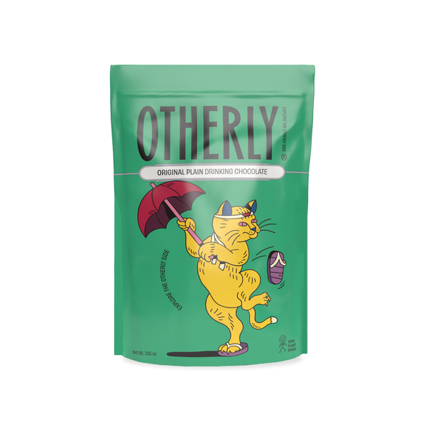 OTHERLY Original Plain Drinking Chocolate 200g, front of pouch