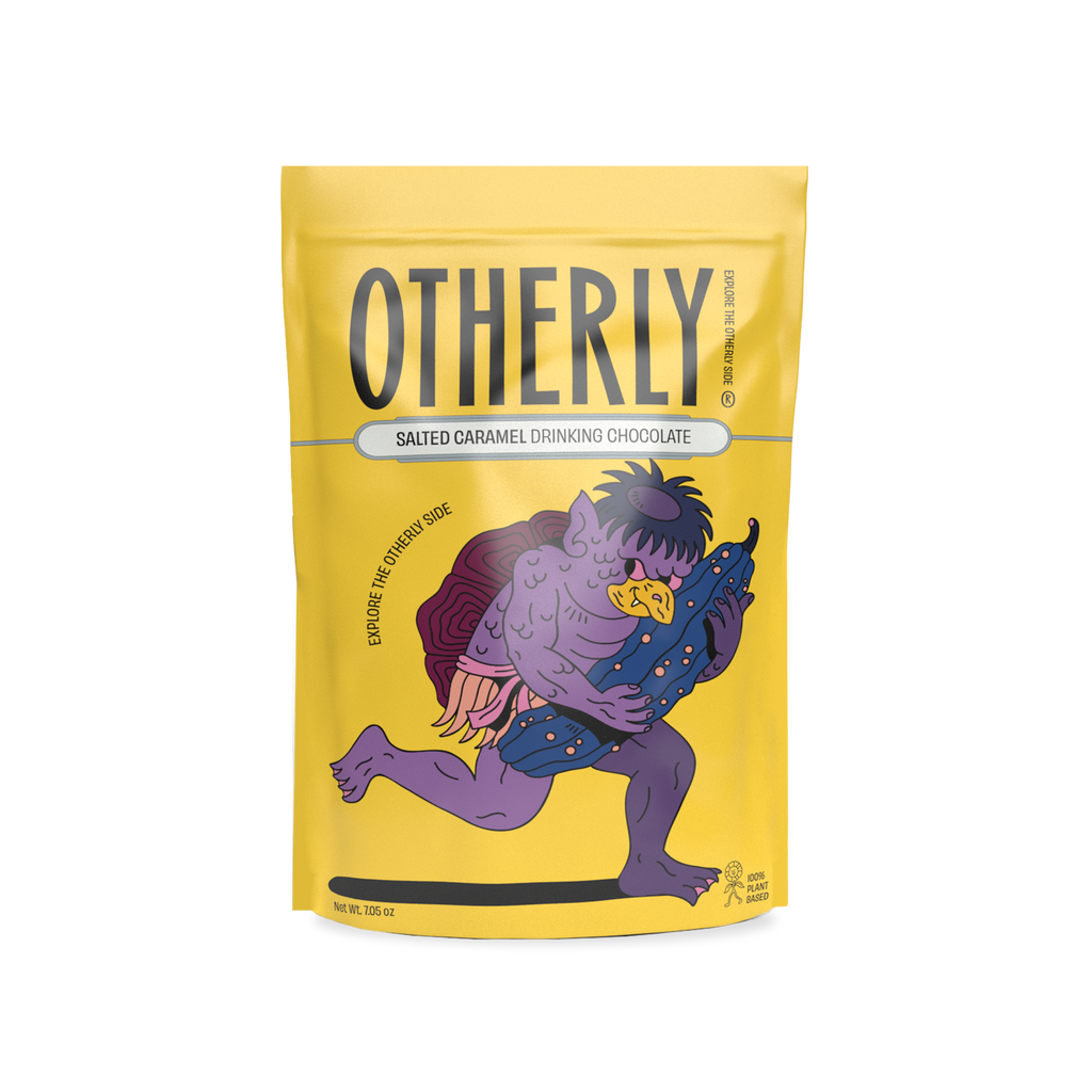 OTHERLY Salted Caramel Drinking Chocolate 200g, front of pouch