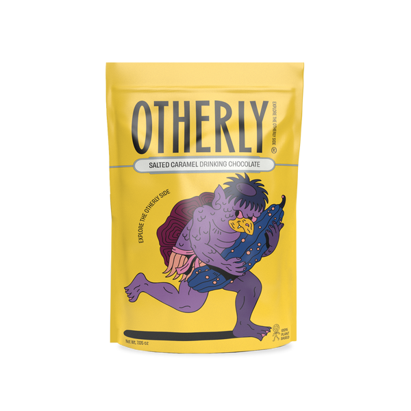 OTHERLY Salted Caramel Drinking Chocolate 200g, front of pouch