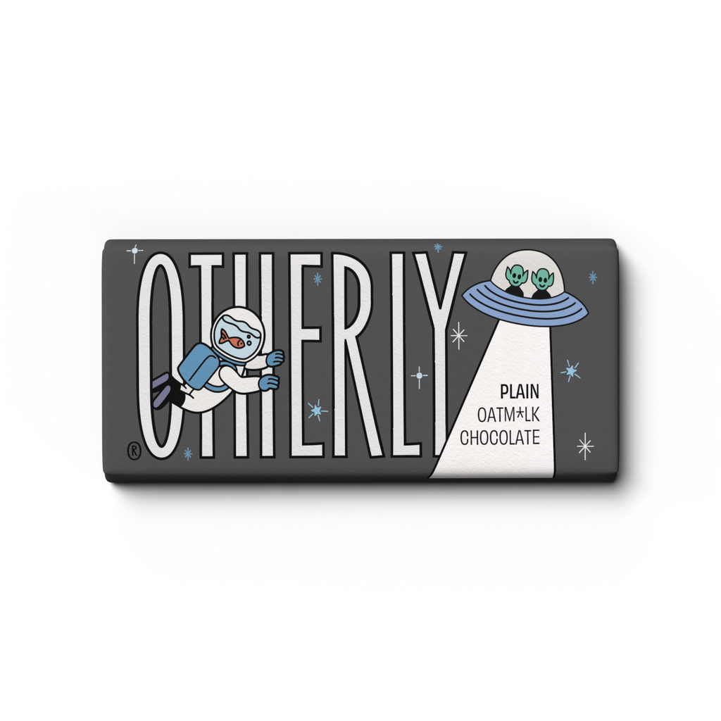 OTHERLY Original Plain Oat M!lk Chocolate 25g mini bar, front of pack