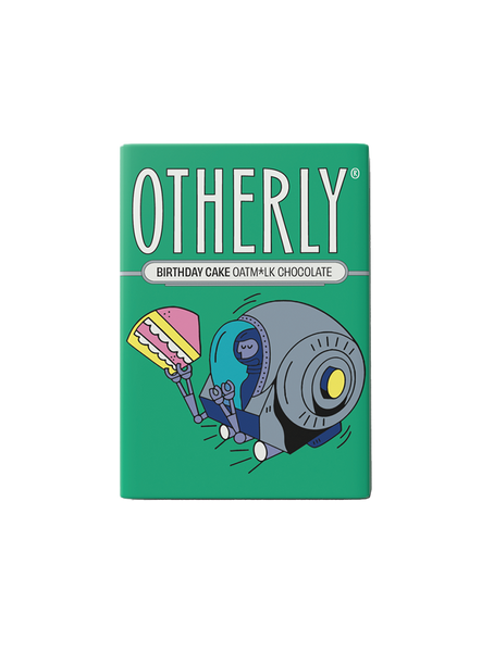 OTHERLY Birthday Cake Oat M!lk Chocolate 60g, front of pack