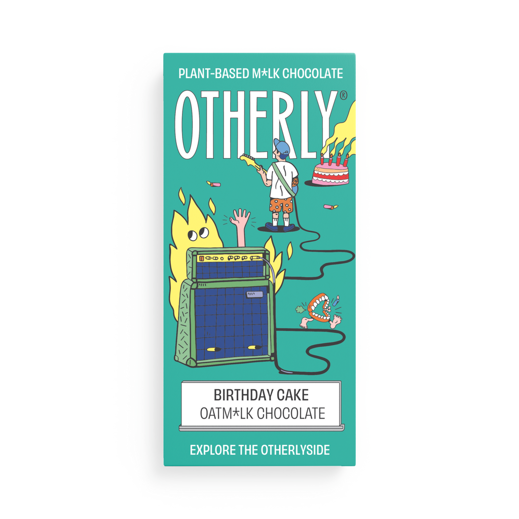 OTHERLY Birthday Cake Oat M!lk Chocolate 70g, front of pack