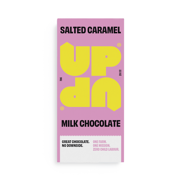 UP-UP Salted Caramel Milk Chocolate 70g, front of pack