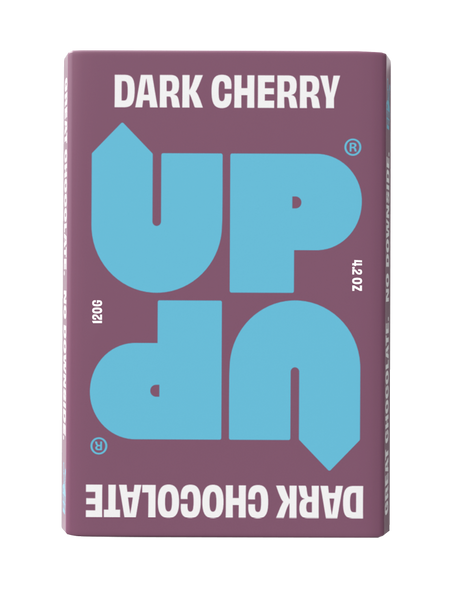 UP-UP Dark Cherry Dark Chocolate 120g, front of pack