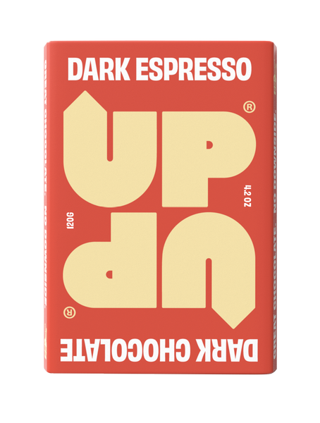 UP-UP Dark Espresso Dark Chocolate 120g, front of pack
