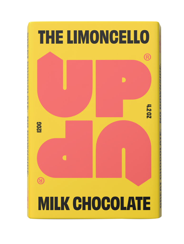 UP-UP The Limoncello Milk Chocolate 120g, front of pack