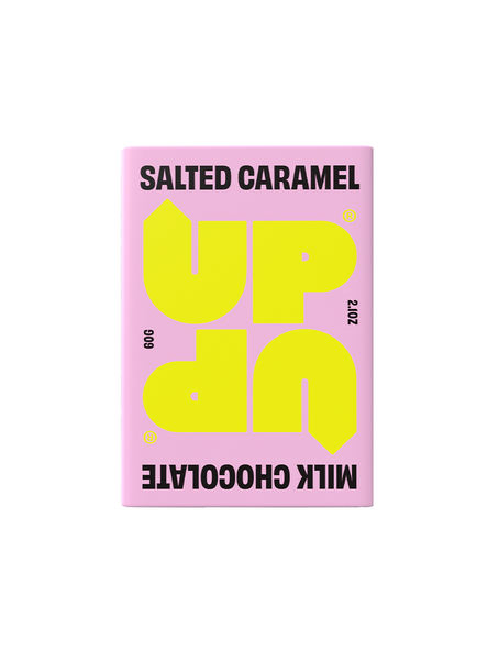 UP-UP Salted Caramel Milk Chocolate 60g, front of pack