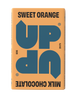 UP-UP Sweet Orange Milk Chocolate 120g, front of pack