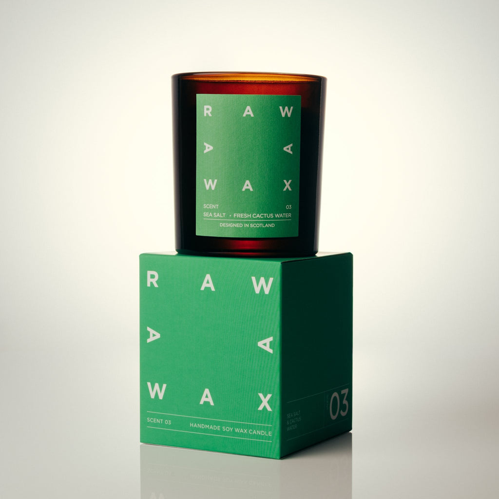 Raw Wax Scent 03 candle - sea salt and cactus water